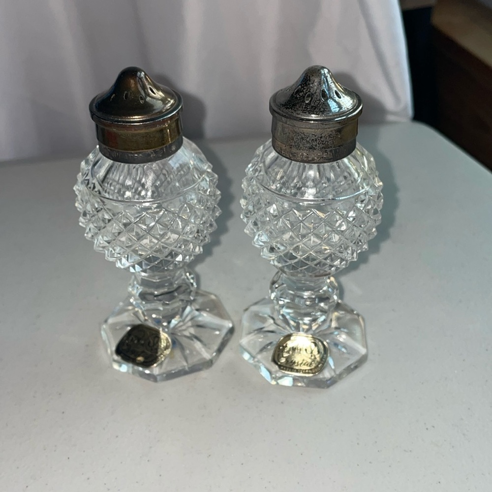 Bohemia Crystal Salt and Pepper Shaker Set